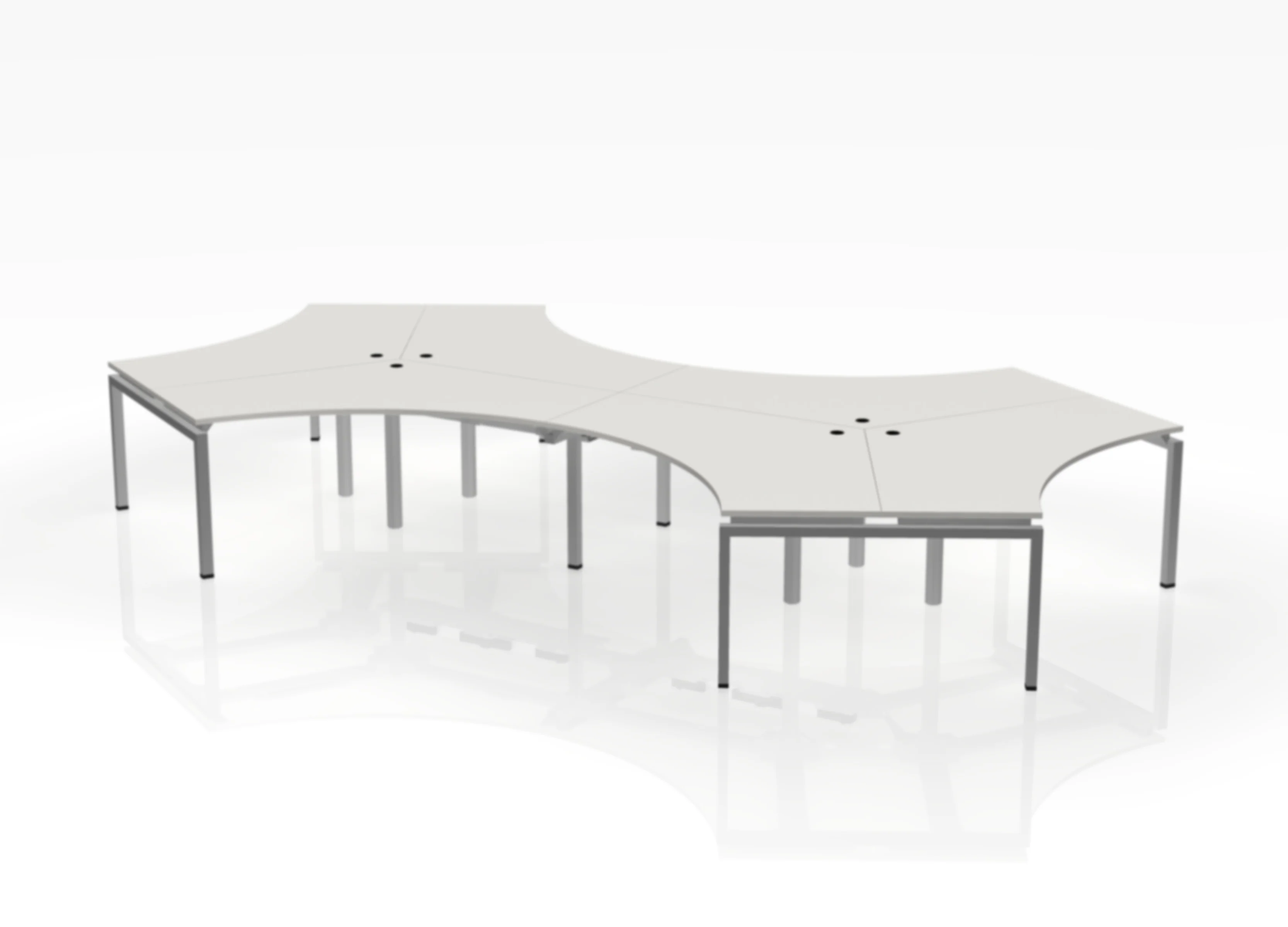 120 Jot Desk - Pod of 6 - Image 11