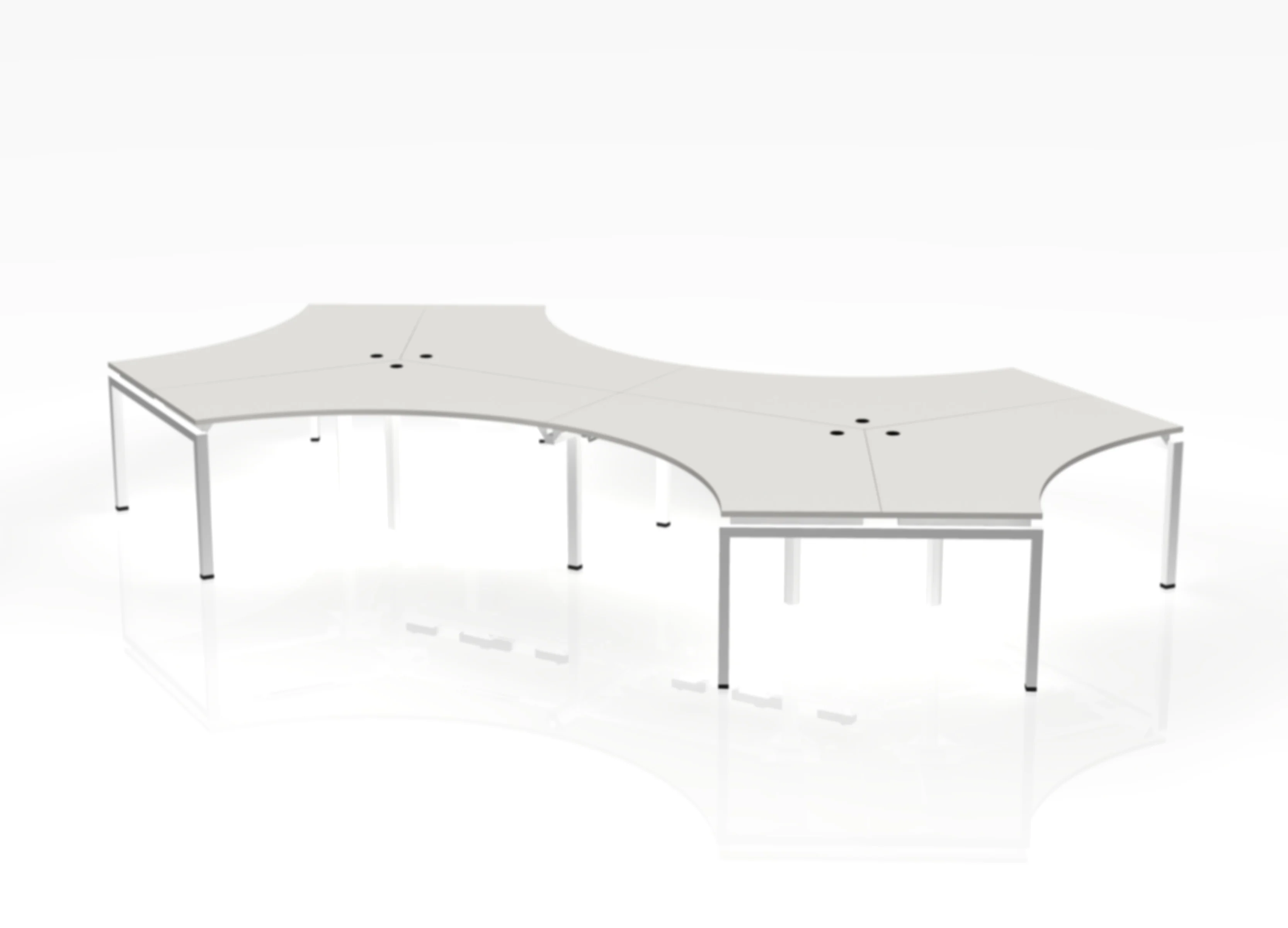 120 Jot Desk - Pod of 6 - Image 6