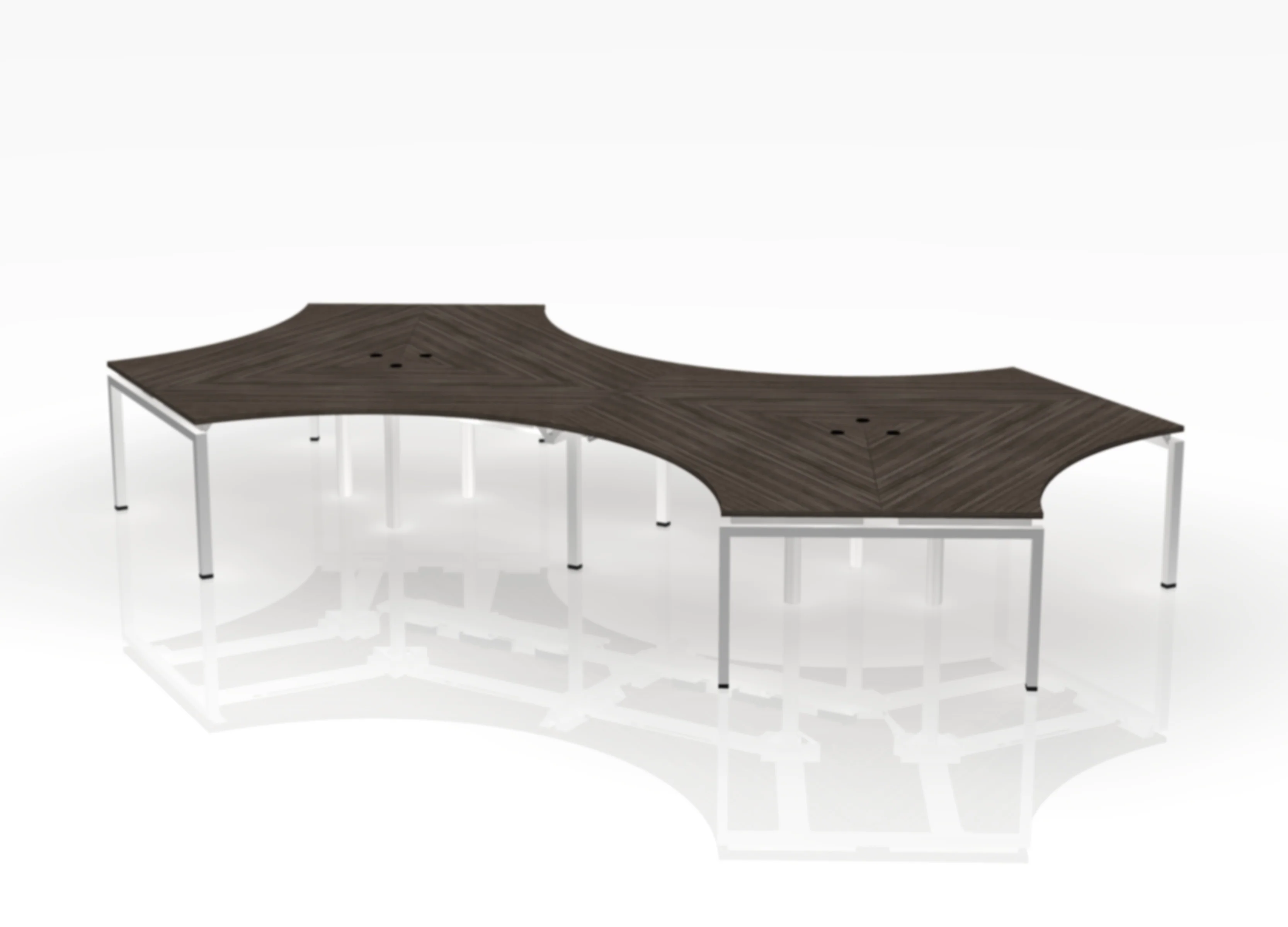120 Jot Desk - Pod of 6 - Image 9