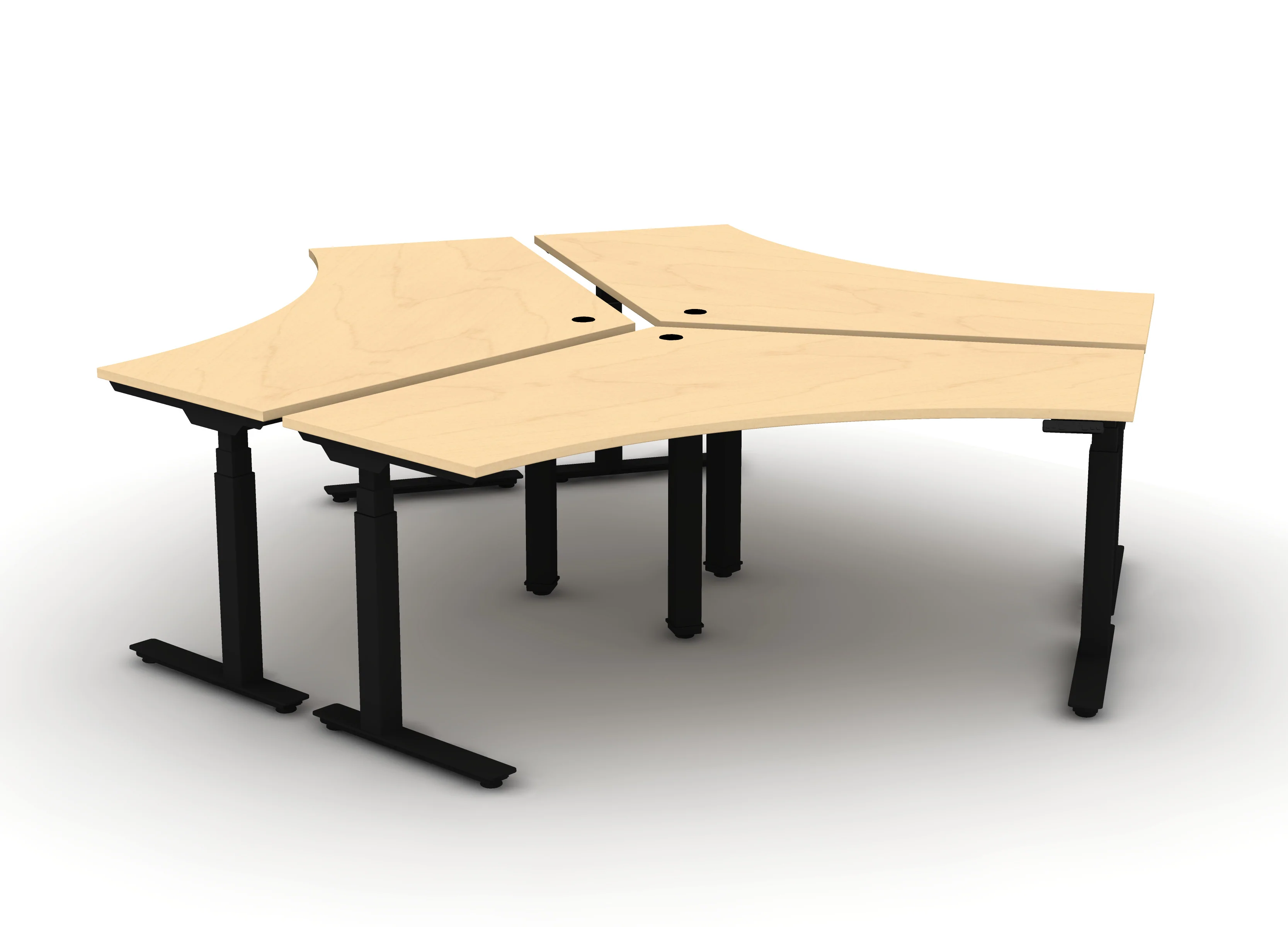 120 Think Desk (sit to stand) - Pod of 3 - Image 12