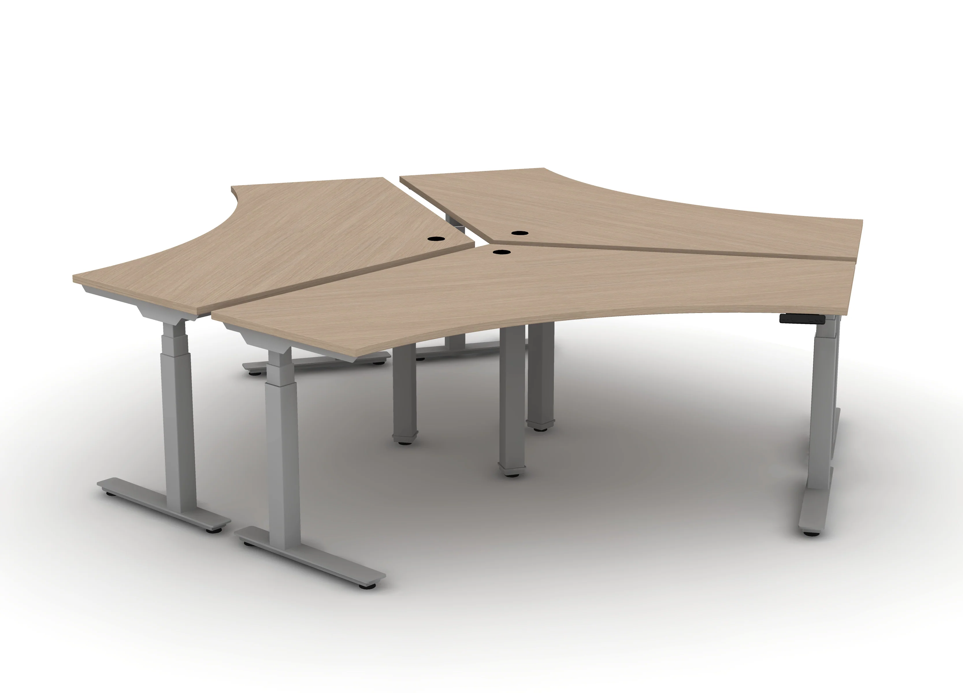 120 Think Desk (sit to stand) - Pod of 3 - Image 17