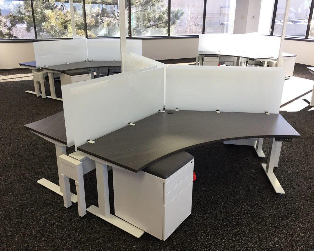 120 Think Desk (sit to stand) - Pod of 3 - Image 20