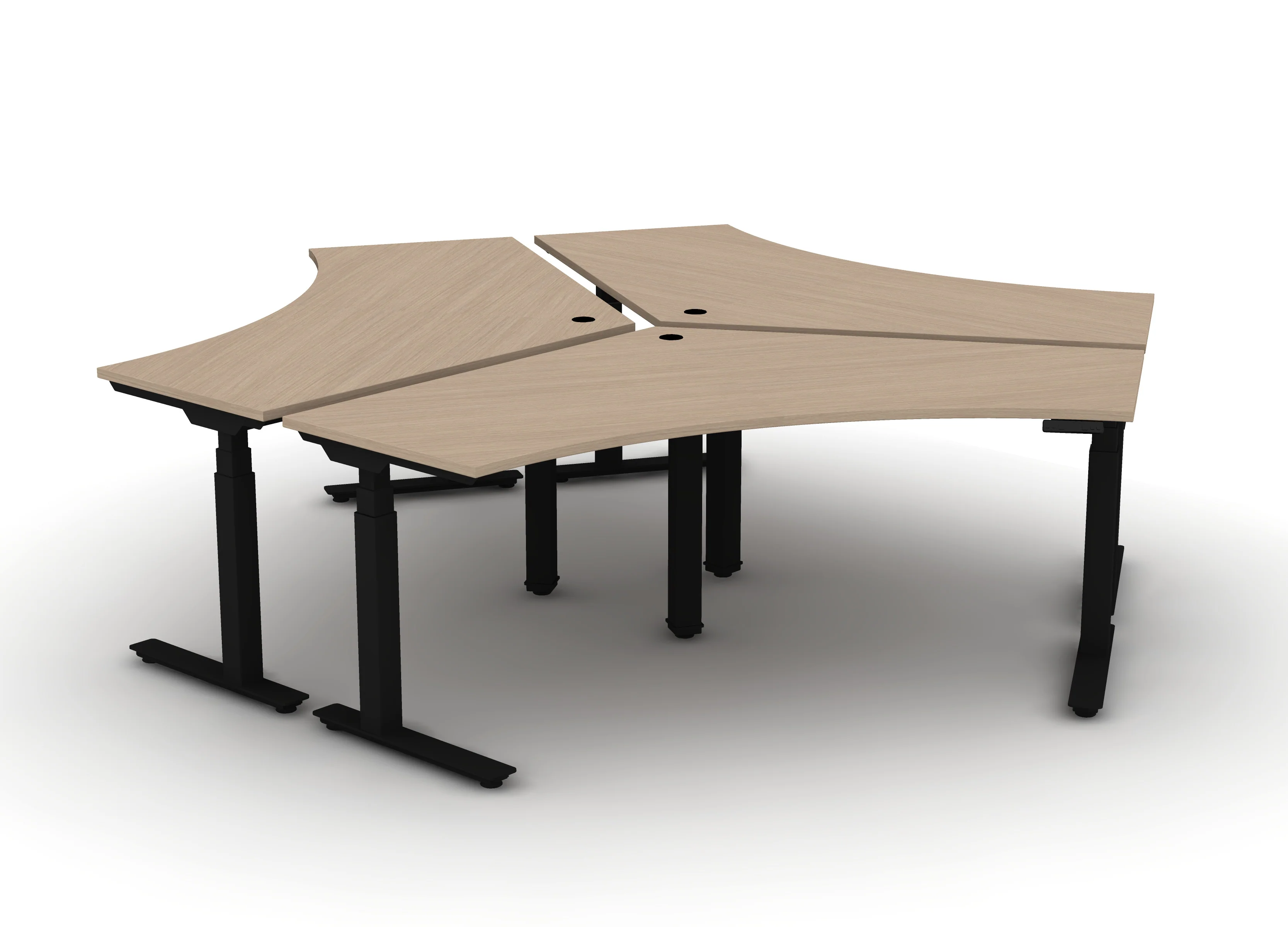 120 Think Desk (sit to stand) - Pod of 3 - Image 3