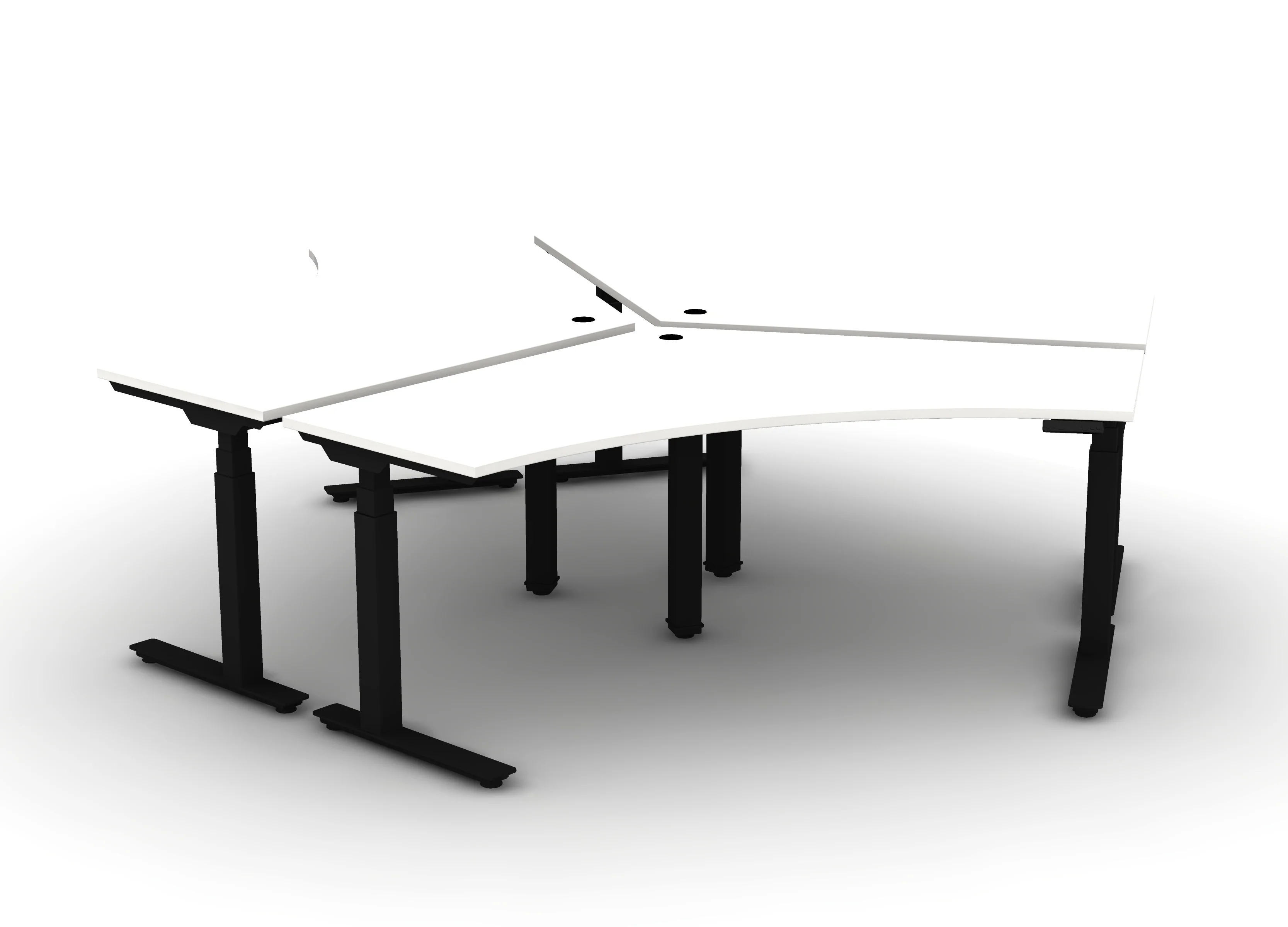 120 Think Desk (sit to stand) - Pod of 3 - Image 8