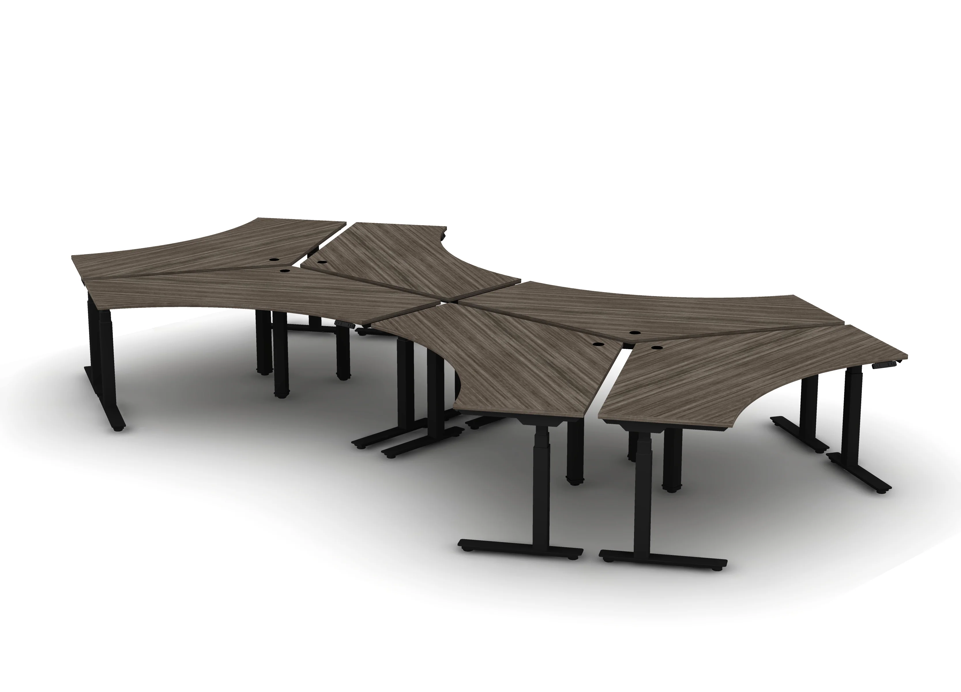 120 Think Desk (sit to stand) - Pod of 6 - Image 7