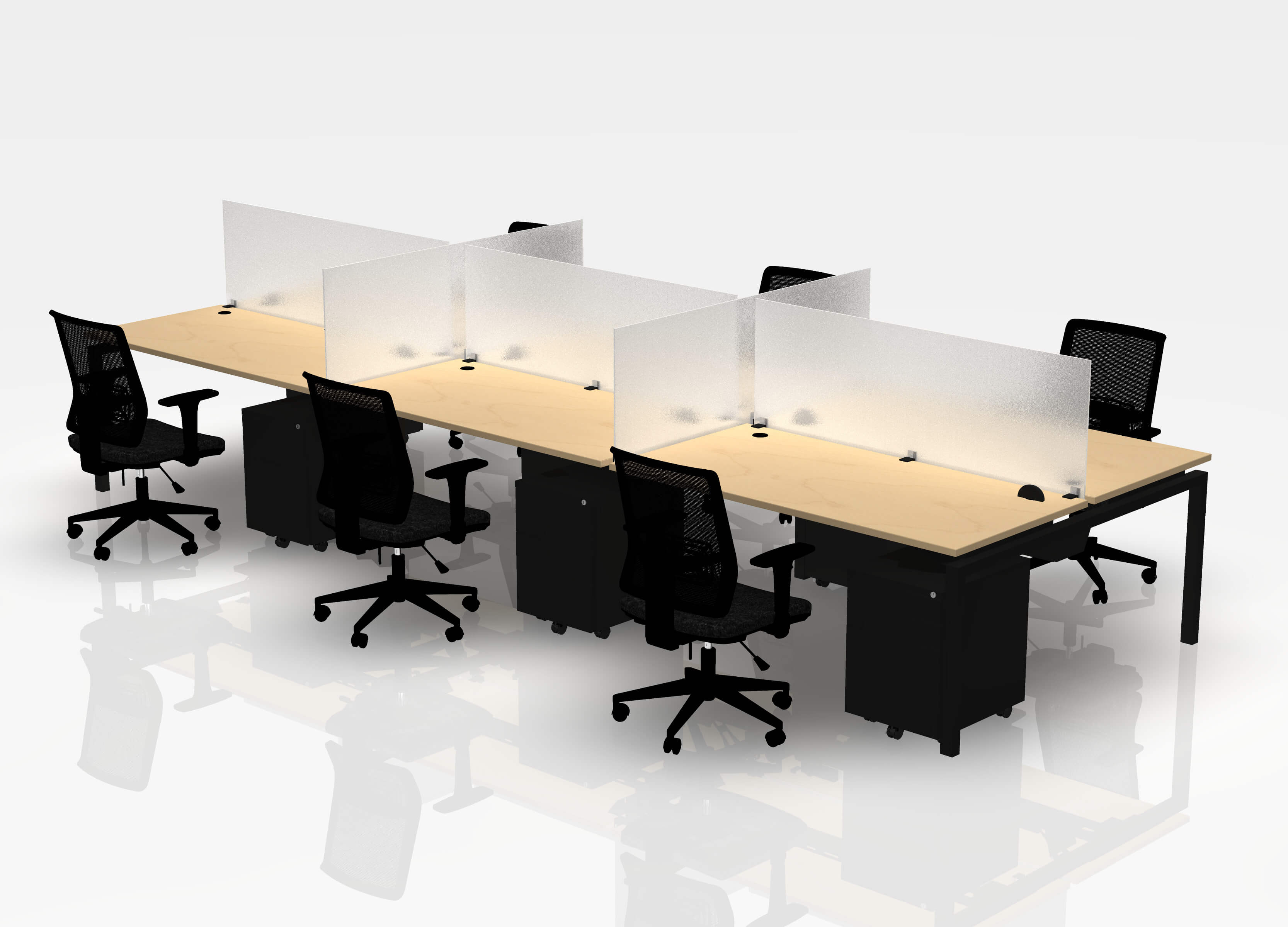 24" Jot Desk Bundle - Pod of 6 - Image 17