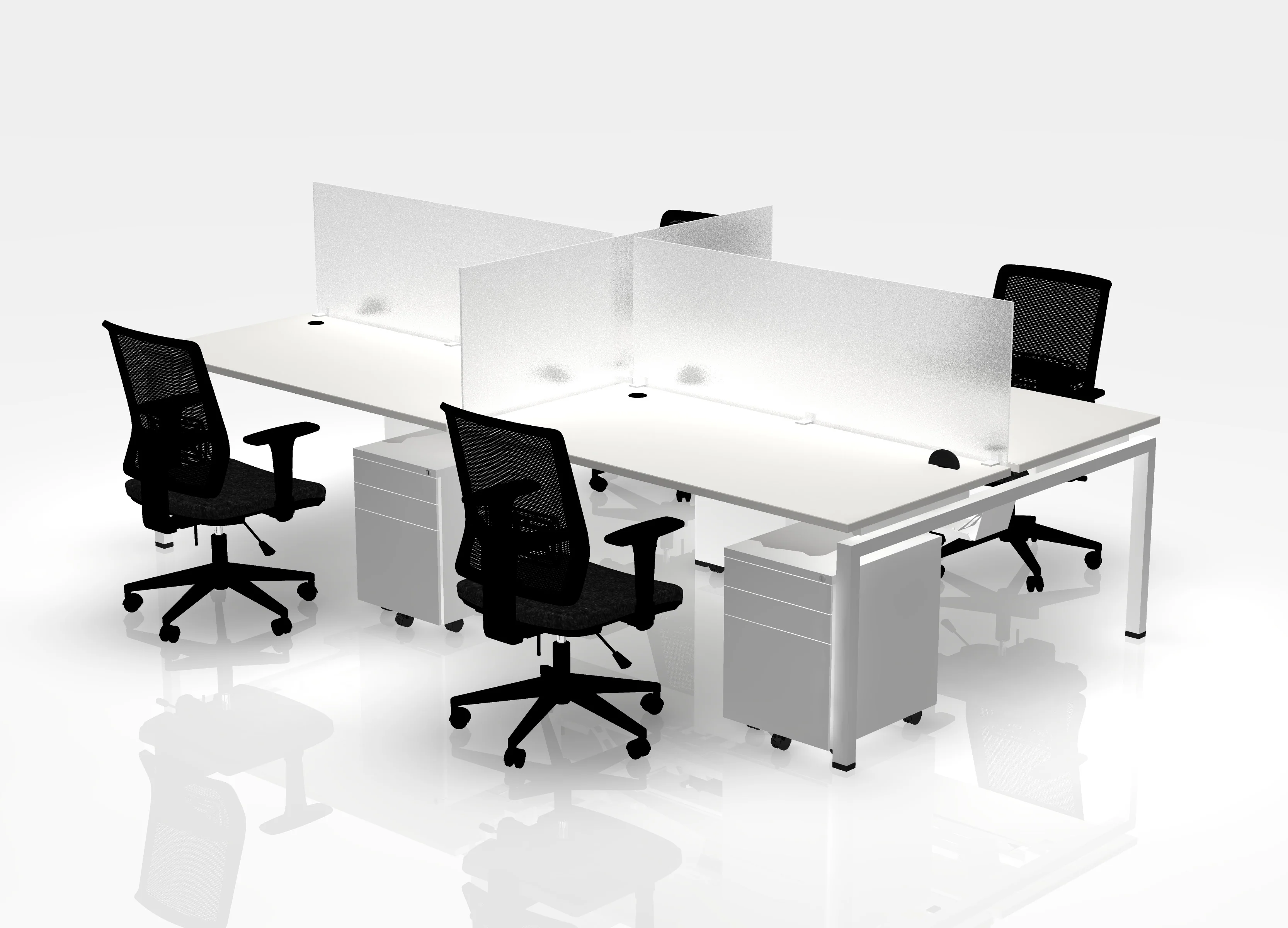 30" Jot Desk Bundle - Pod of 4 - Image 13