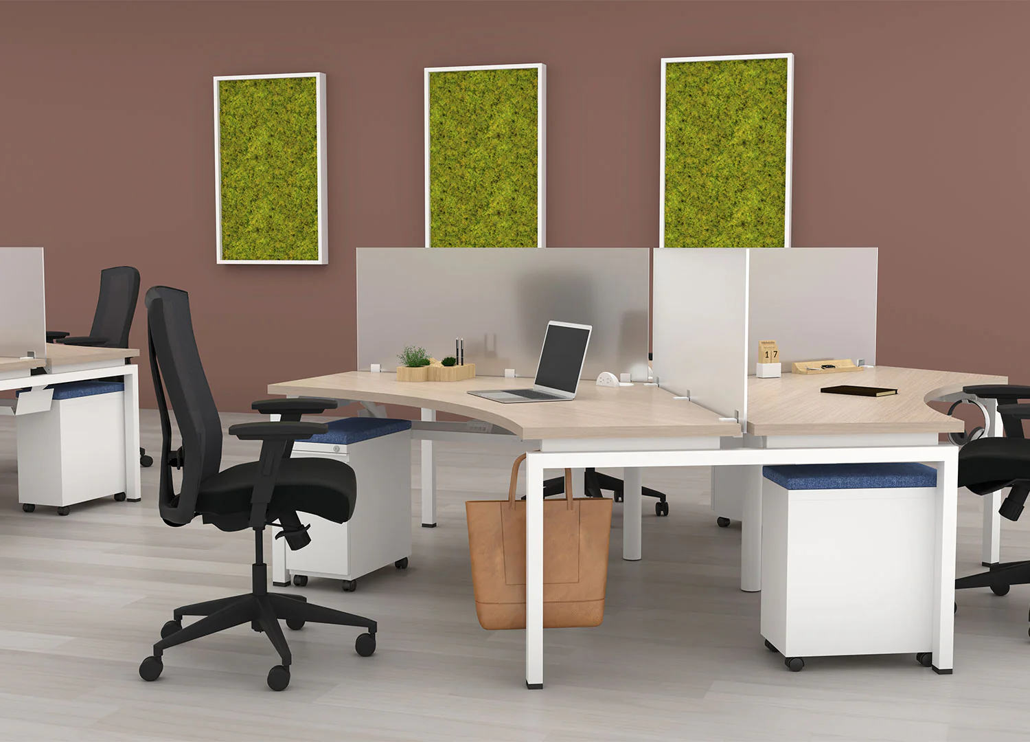 Dry Erase Frosted Glass Dividers - 19" High - Image 3