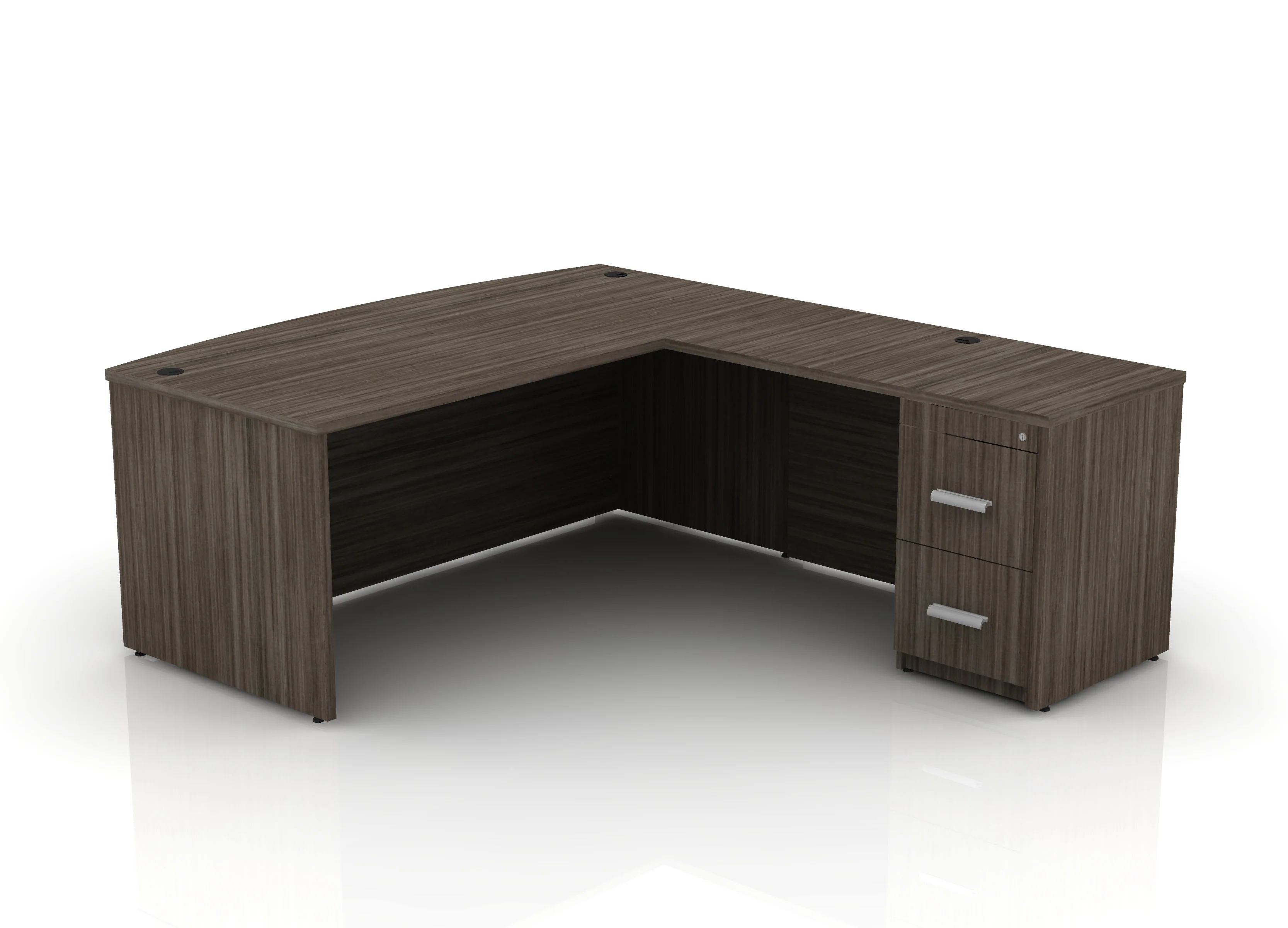 EDGE 71" Bow-Front L-Shape Desk - Image 11