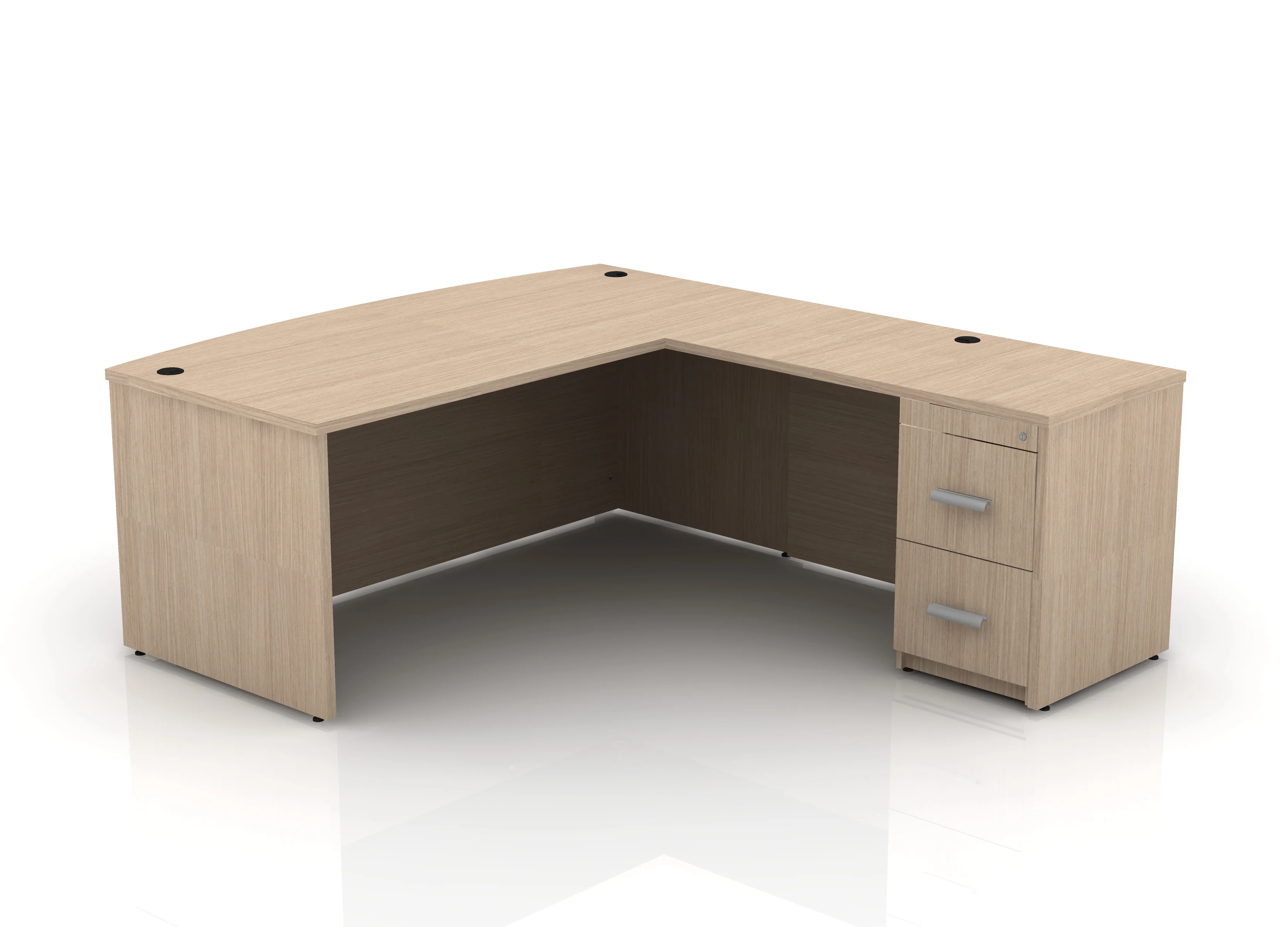 EDGE 71" Bow-Front L-Shape Desk - Image 13
