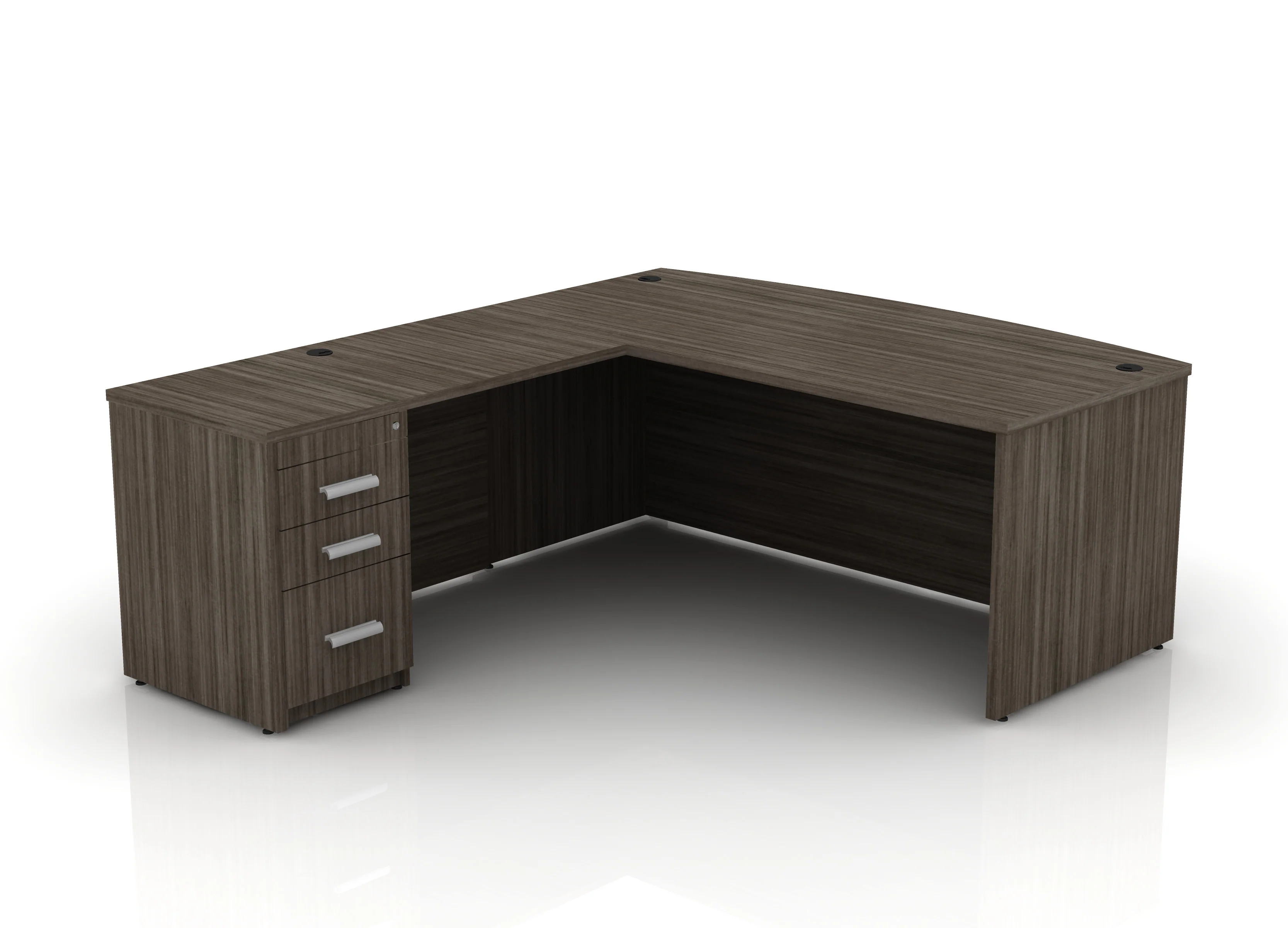 EDGE 71" Bow-Front L-Shape Desk - Image 36