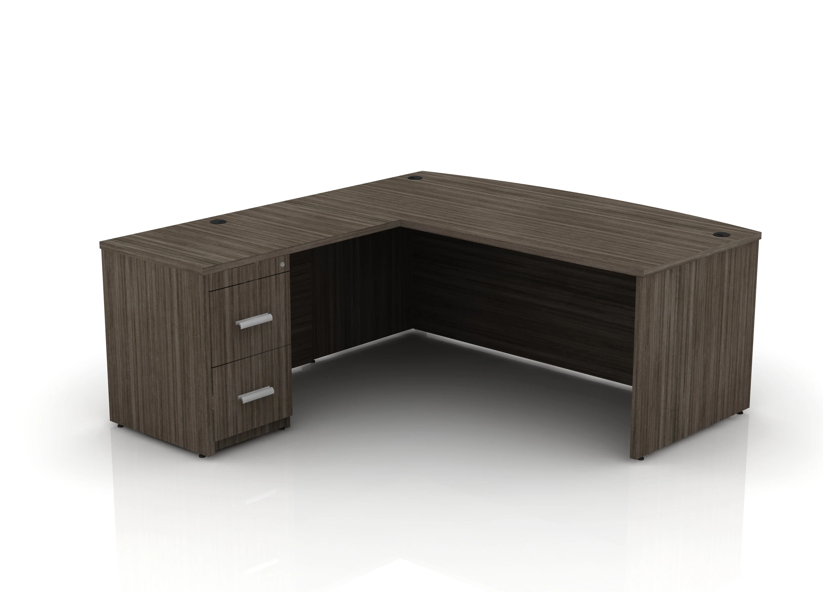 EDGE 71" Bow-Front L-Shape Desk - Image 37