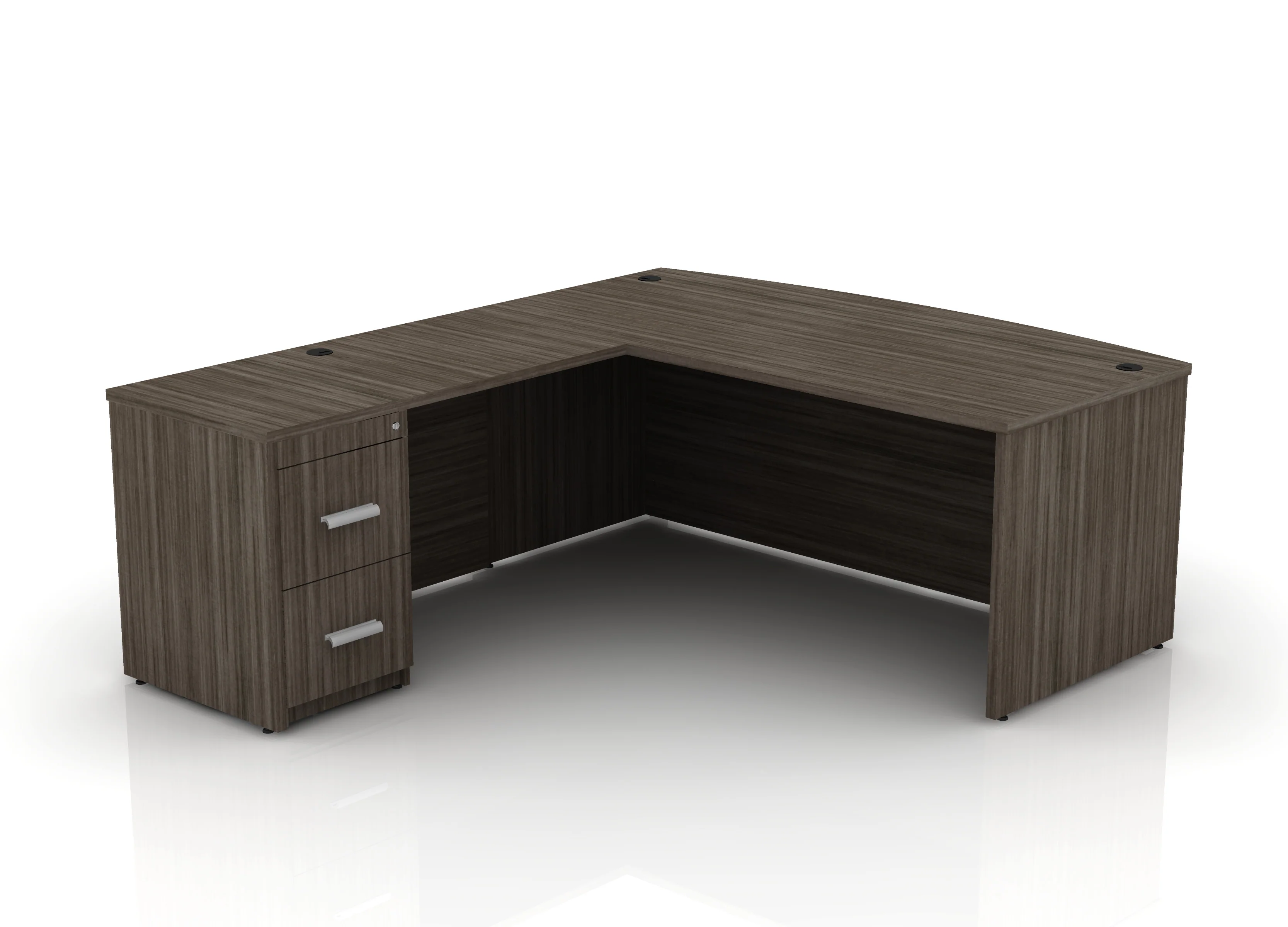 EDGE 71" Bow-Front L-Shape Desk - Image 39