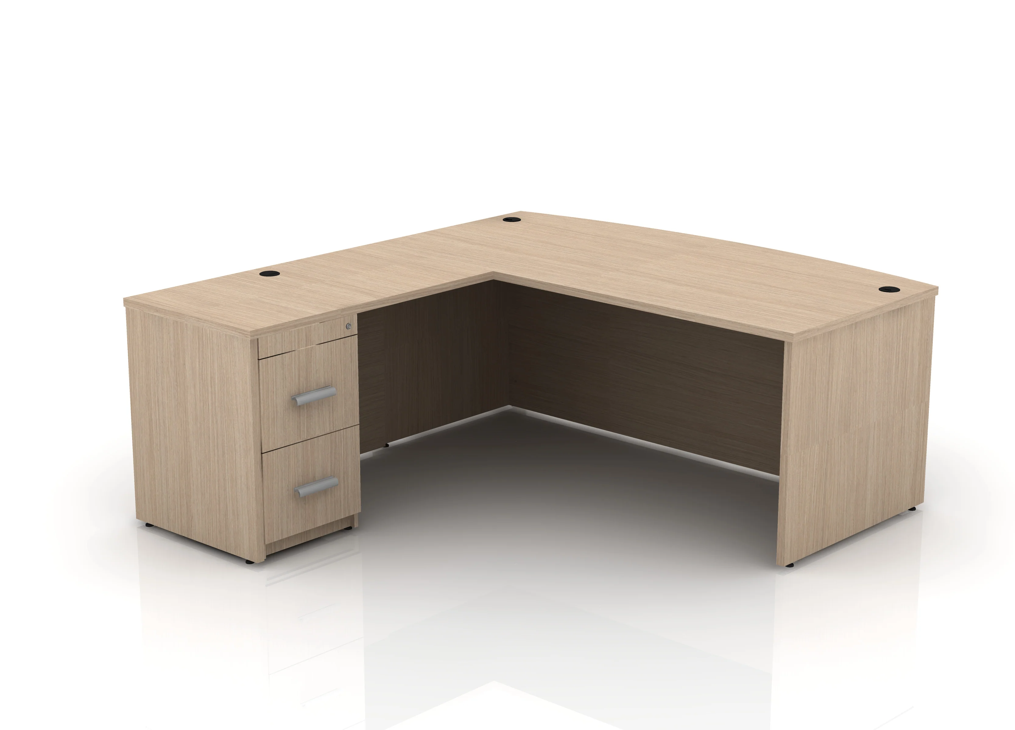 EDGE 71" Bow-Front L-Shape Desk - Image 41