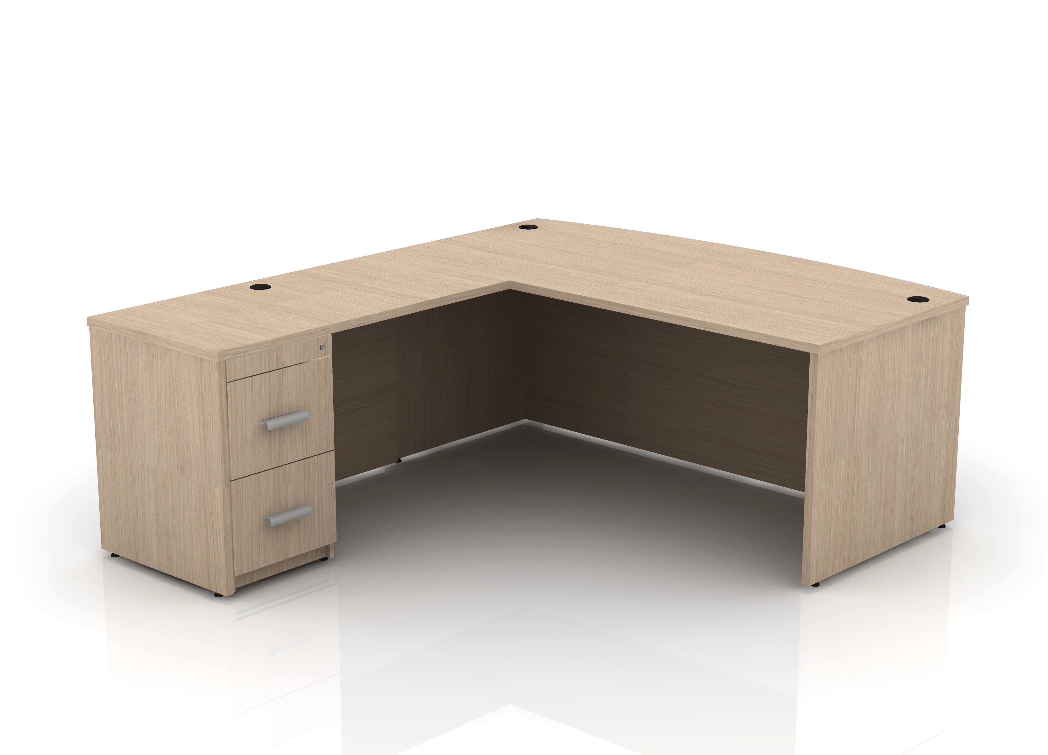 EDGE 71" Bow-Front L-Shape Desk - Image 43