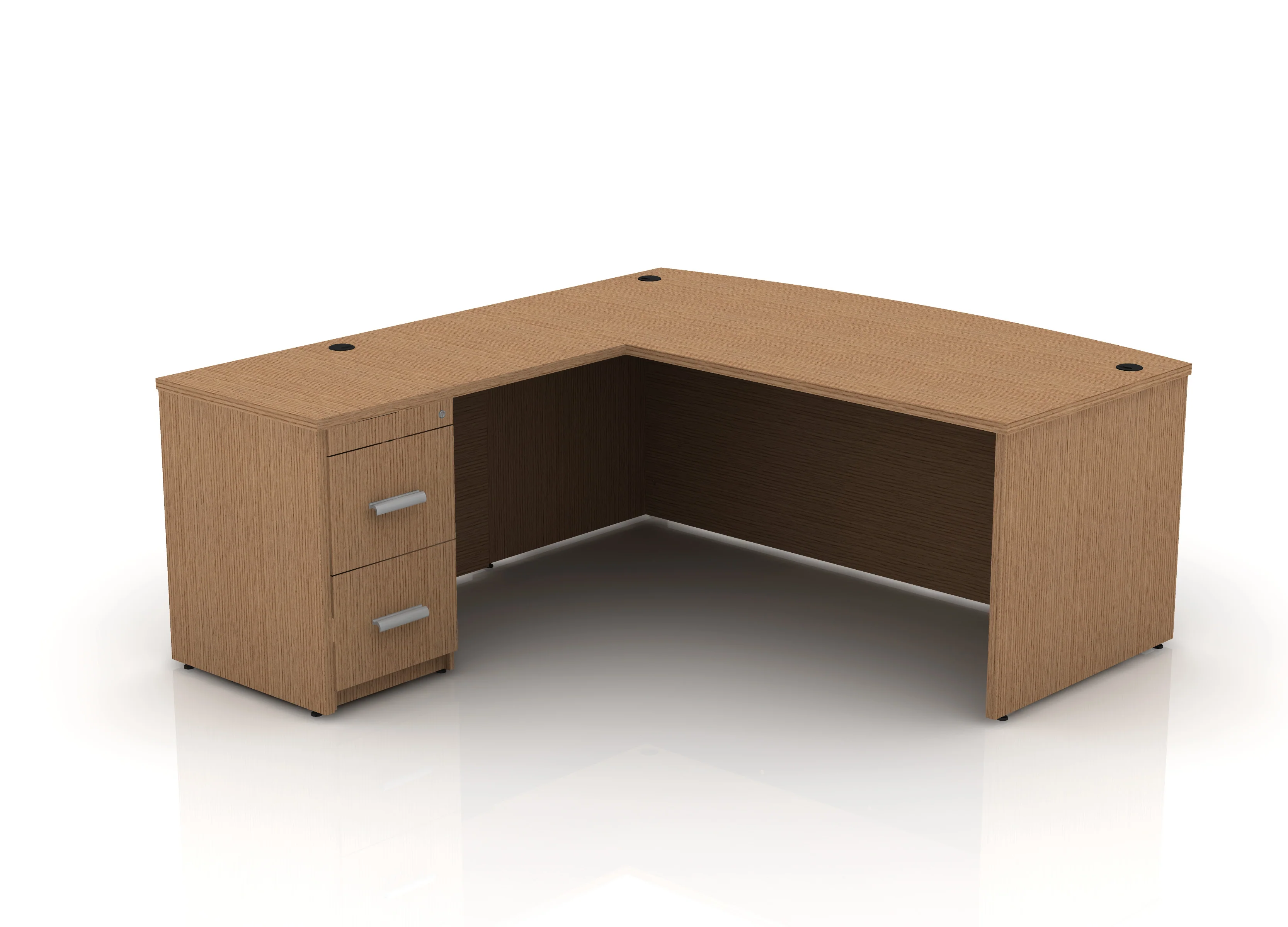 EDGE 71" Bow-Front L-Shape Desk - Image 45