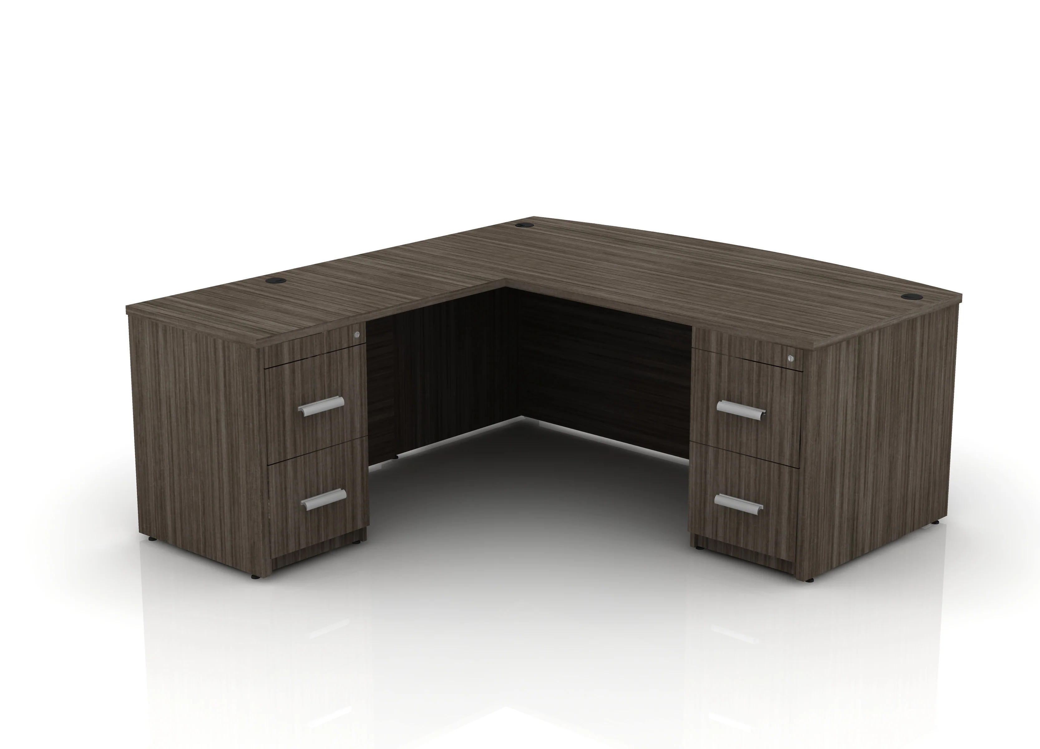 EDGE 71" Bow-Front L-Shape Desk - Image 49