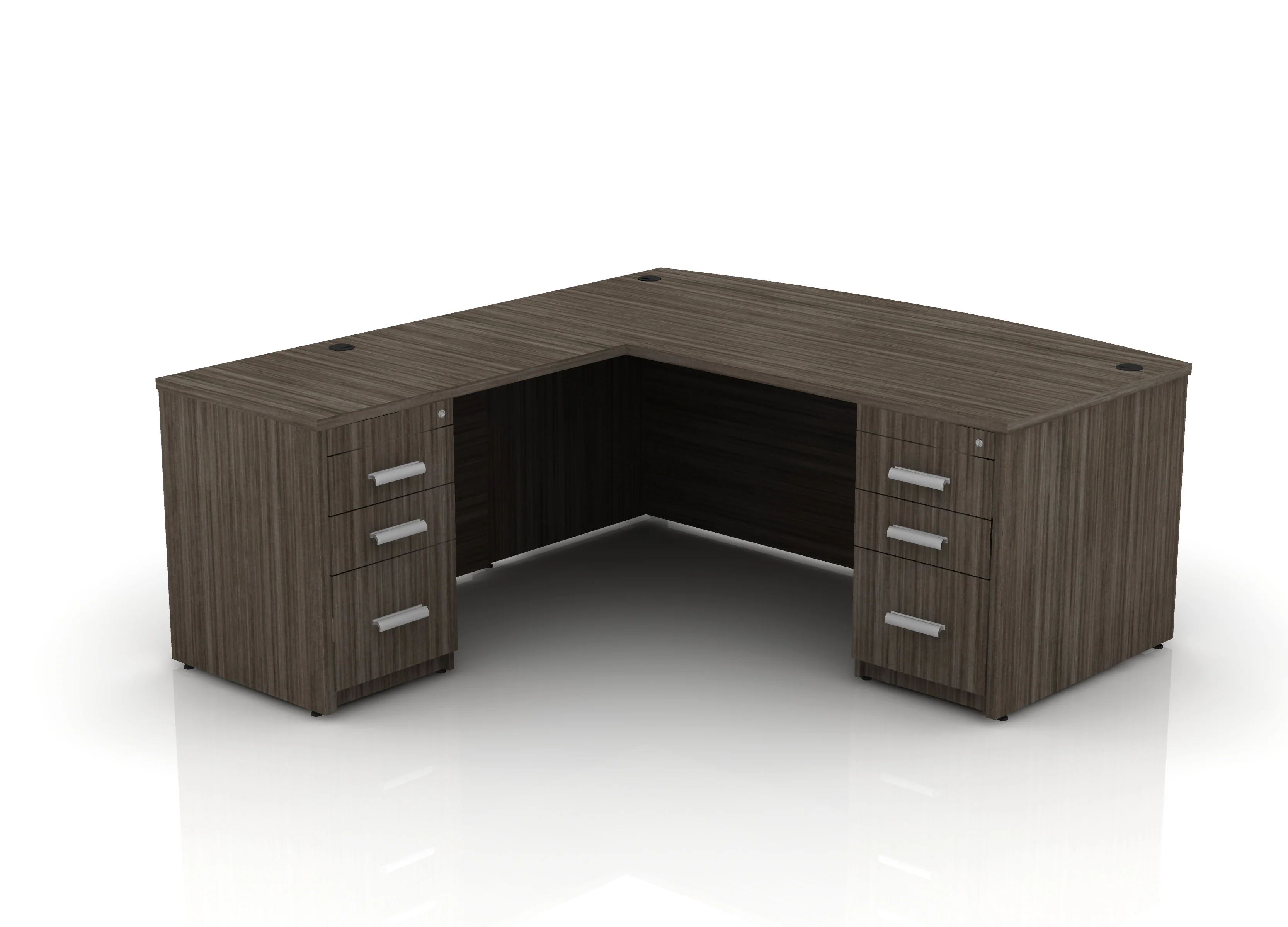 EDGE 71" Bow-Front L-Shape Desk - Image 50