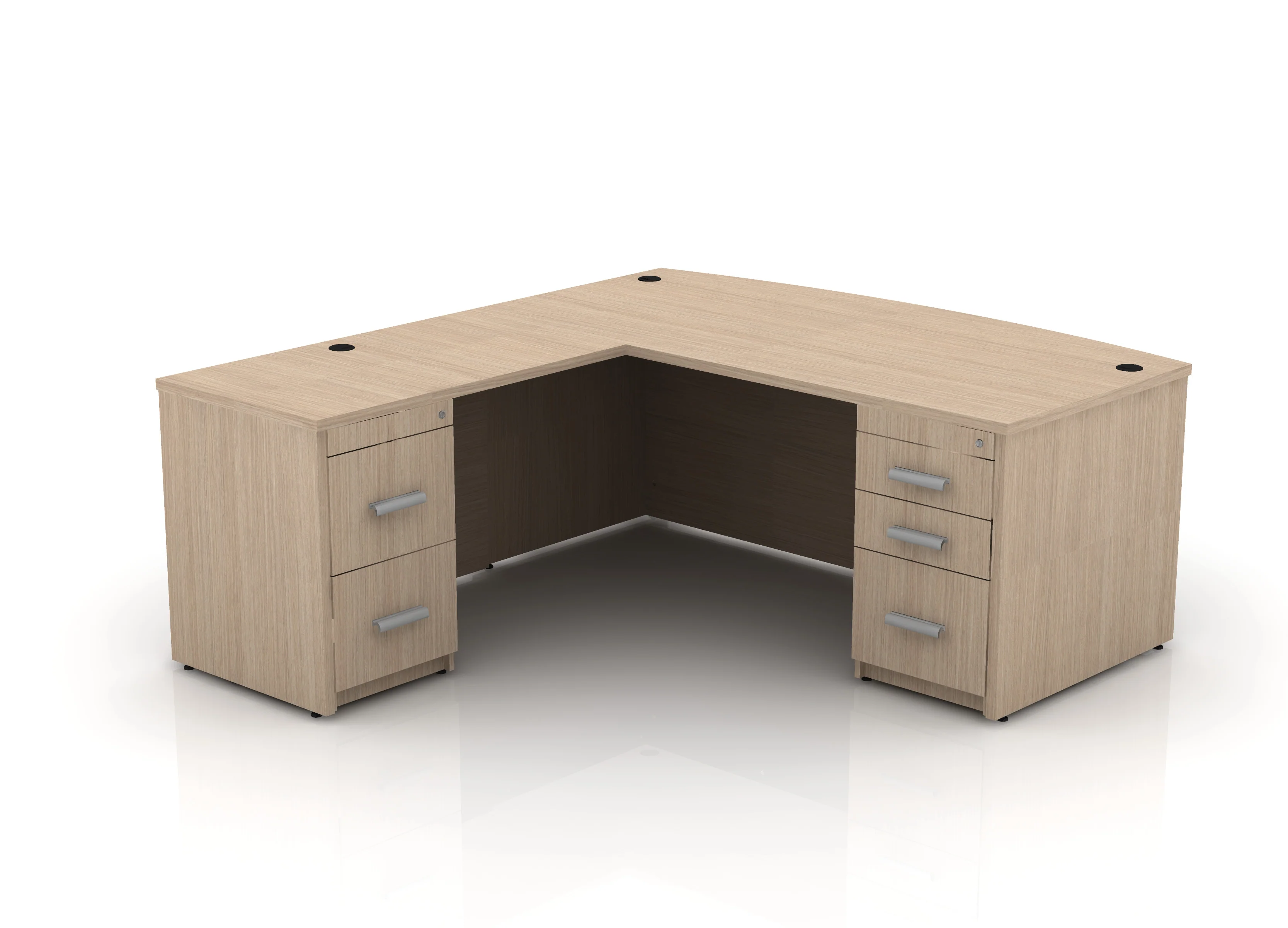 EDGE 71" Bow-Front L-Shape Desk - Image 54
