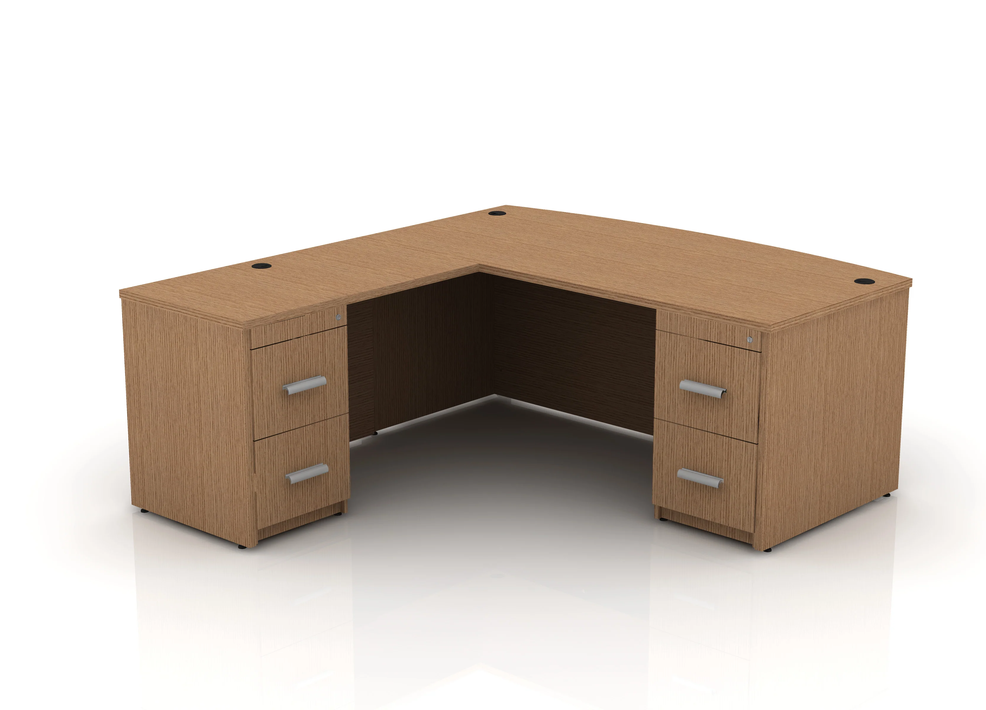EDGE 71" Bow-Front L-Shape Desk - Image 56