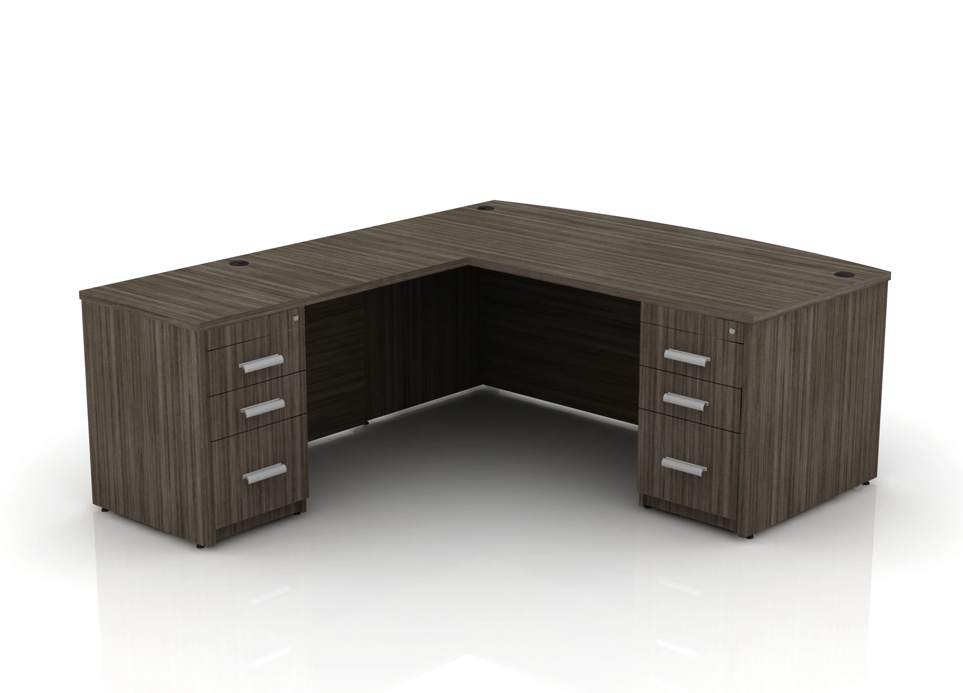 EDGE 71" Bow-Front L-Shape Desk - Image 58