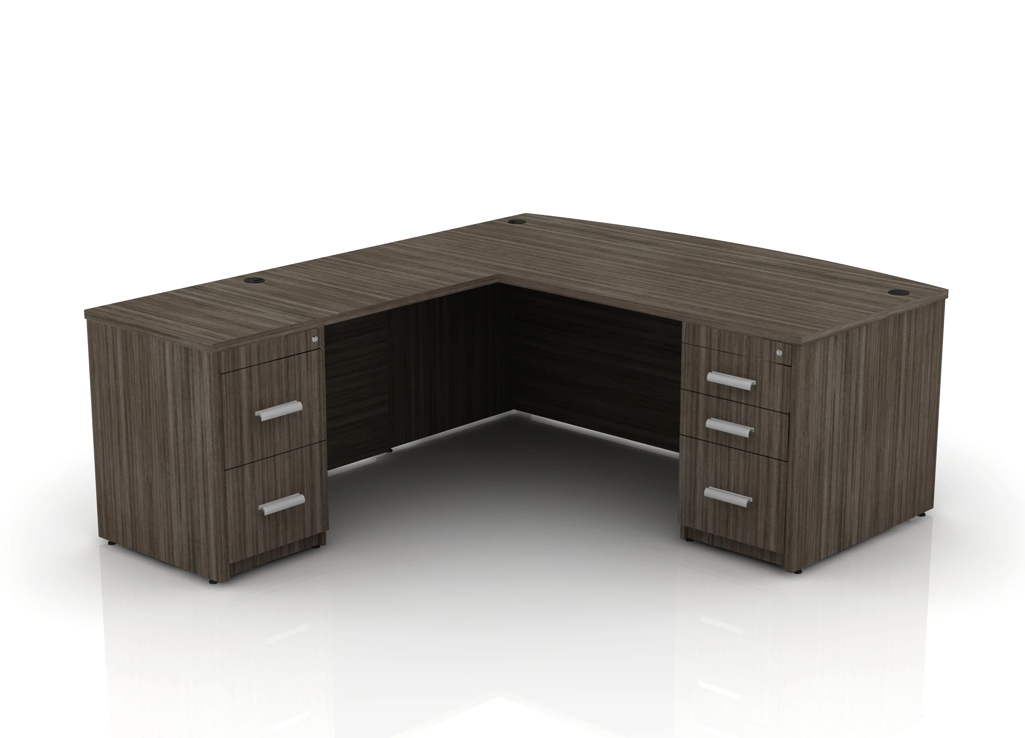 EDGE 71" Bow-Front L-Shape Desk - Image 60