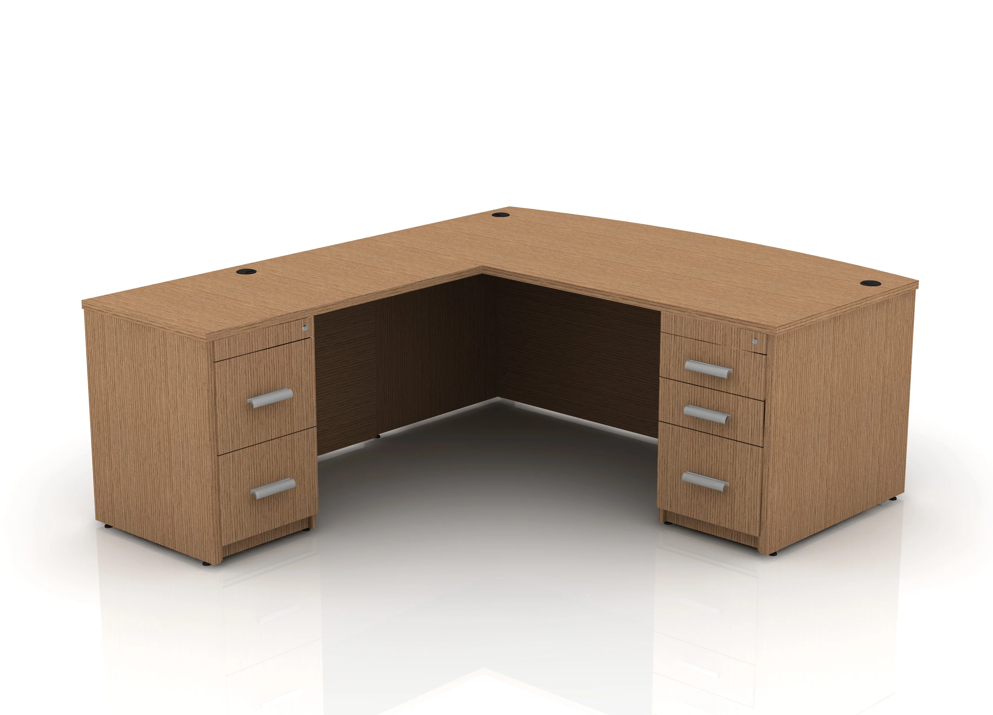 EDGE 71" Bow-Front L-Shape Desk - Image 66