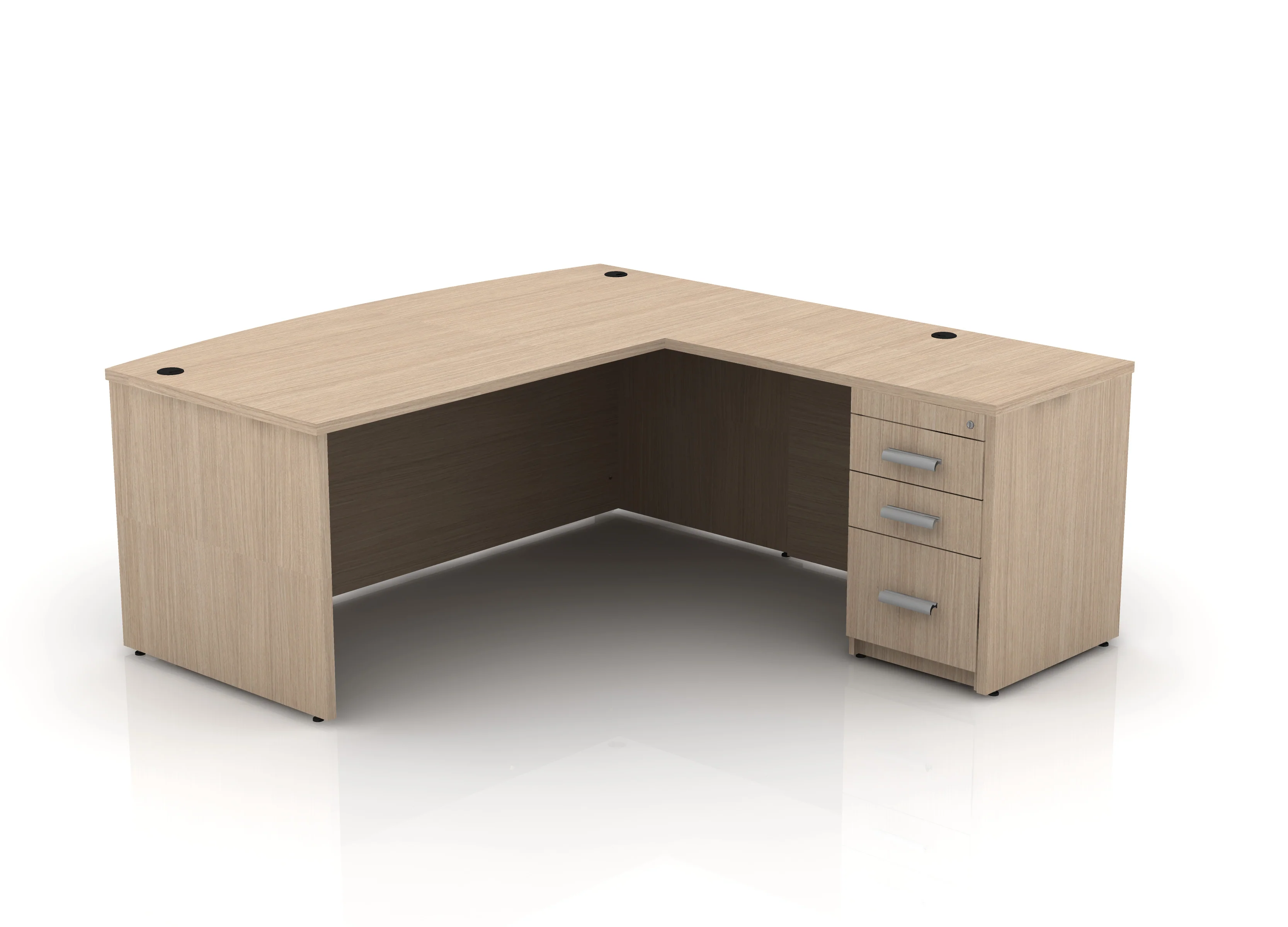 EDGE 71" Bow-Front L-Shape Desk - Image 7
