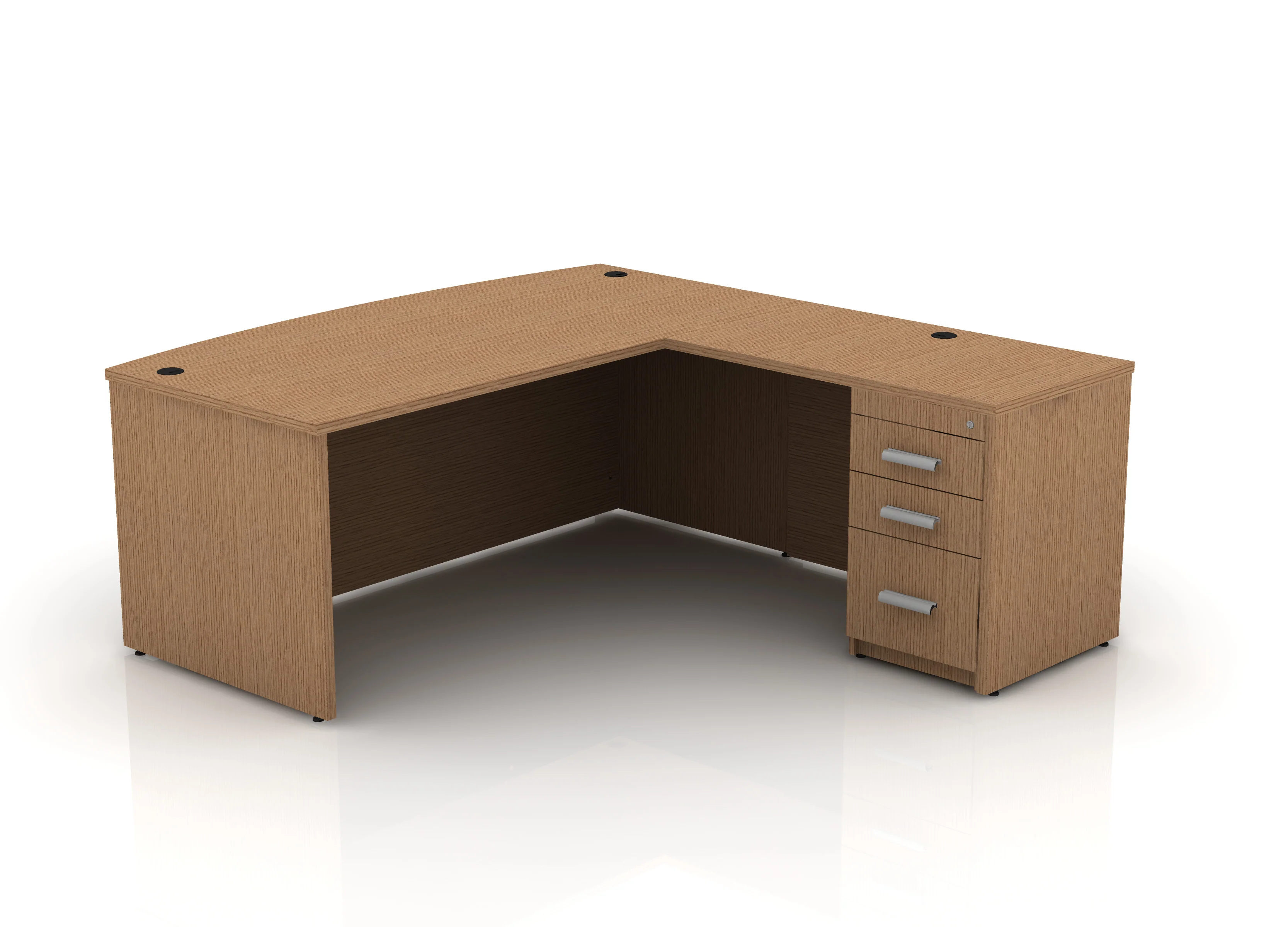 EDGE 71" Bow-Front L-Shape Desk - Image 8