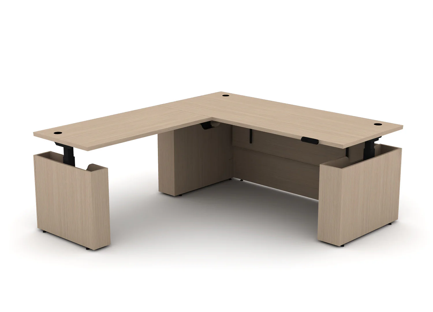 EDGE Height-Adjustable Desk L-Shape - Image 20