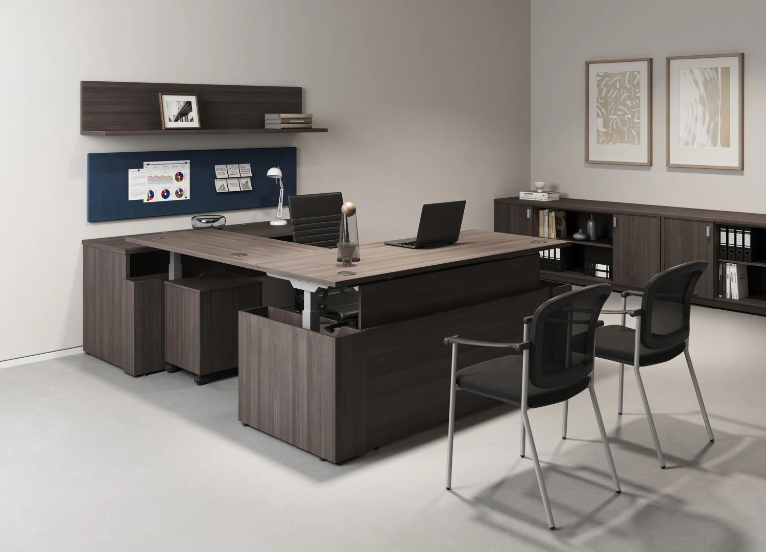 EDGE Height-Adjustable Desk L-Shape - Image 4