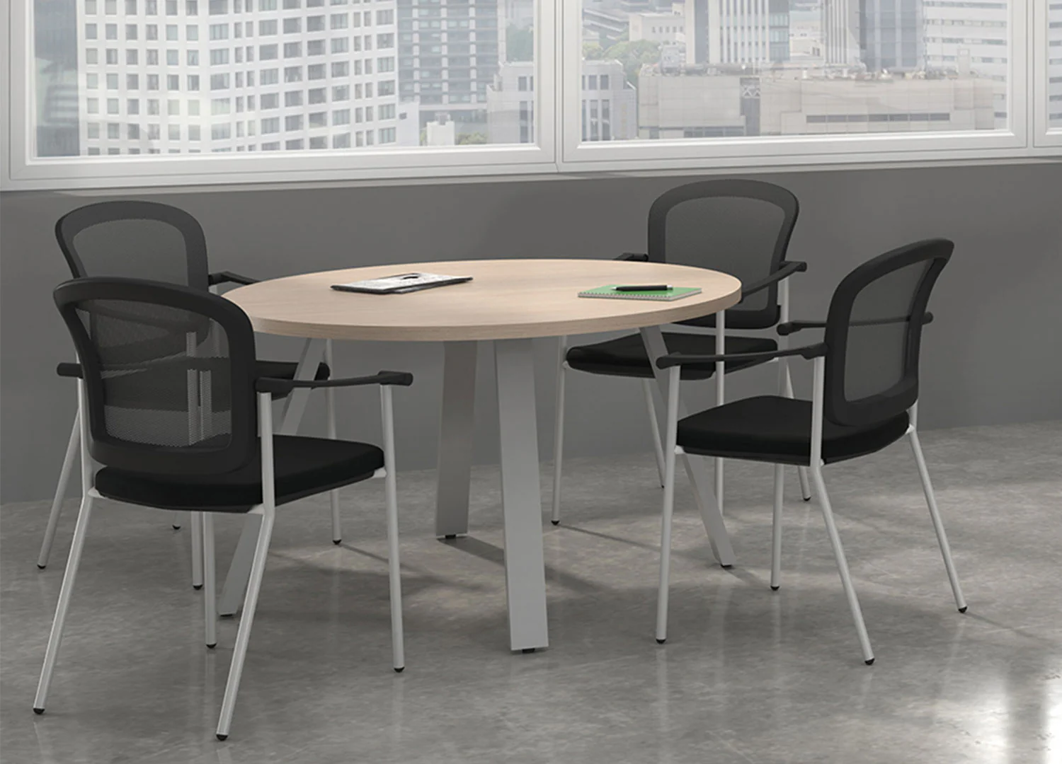 Round Angled-Leg Table - Image 3